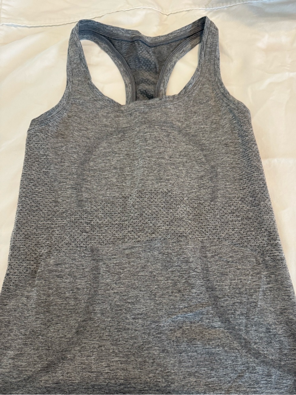 lululemon athletica Grey Racerback Seamless Tank